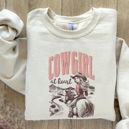 Cowgirl at Heart PNG, Western Valentines Png - 300 DPI Design for T-Shirt
