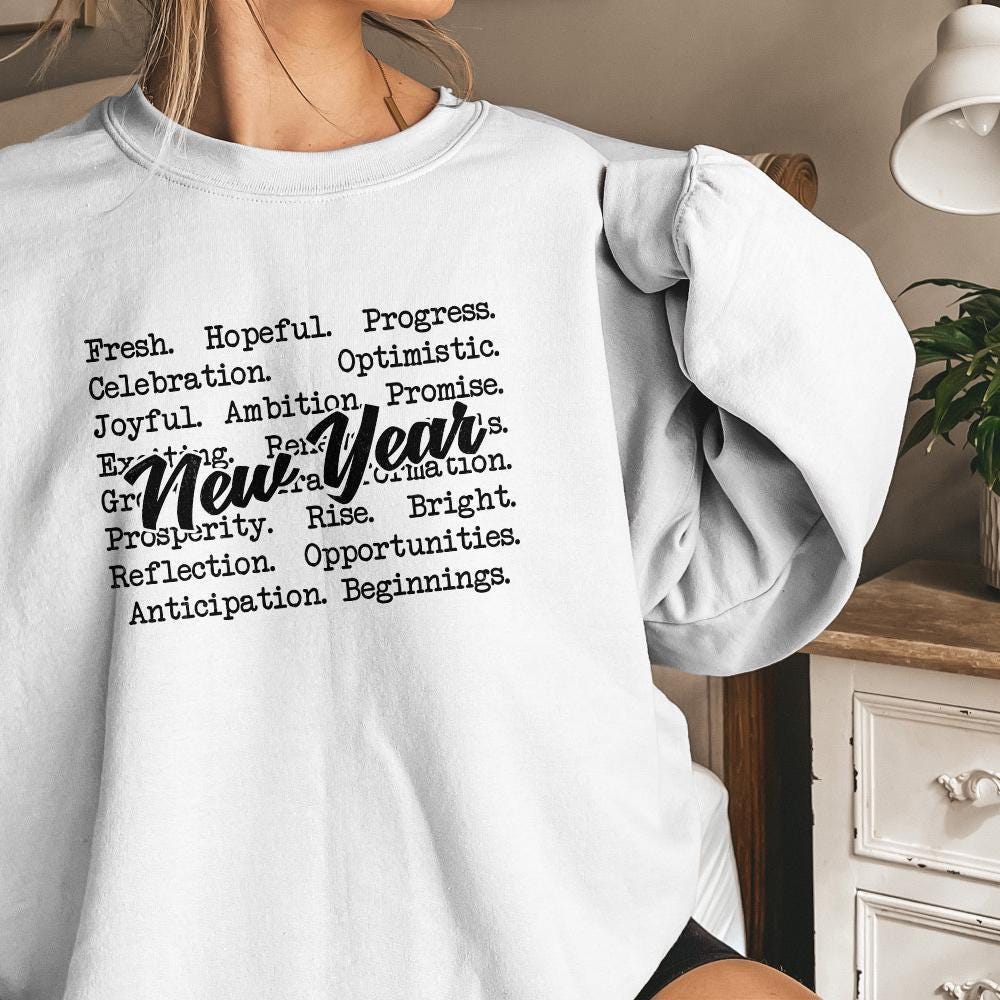New Year Words png png, Cozy Sweaters - 300 DPI Design for T-Shirt