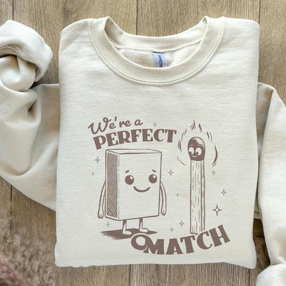 We're a Perfect Match PNG, Sublimation Design - 300 DPI Design for T-Shirt