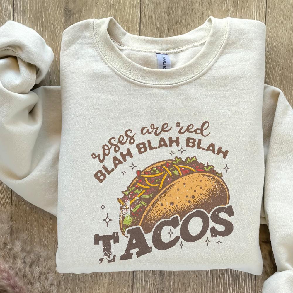 Roses Are Red png, Tacos PNG - 300 DPI Design for T-Shirt