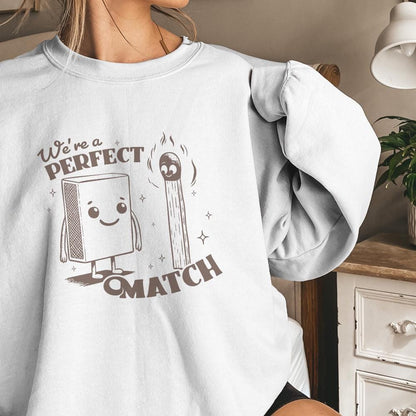 We're a Perfect Match PNG, Sublimation Design - 300 DPI Design for T-Shirt