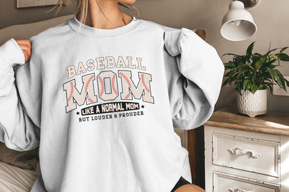 Baseball Mom PNG for Shirts, Varsity Style & Retro Design - 300 DPI