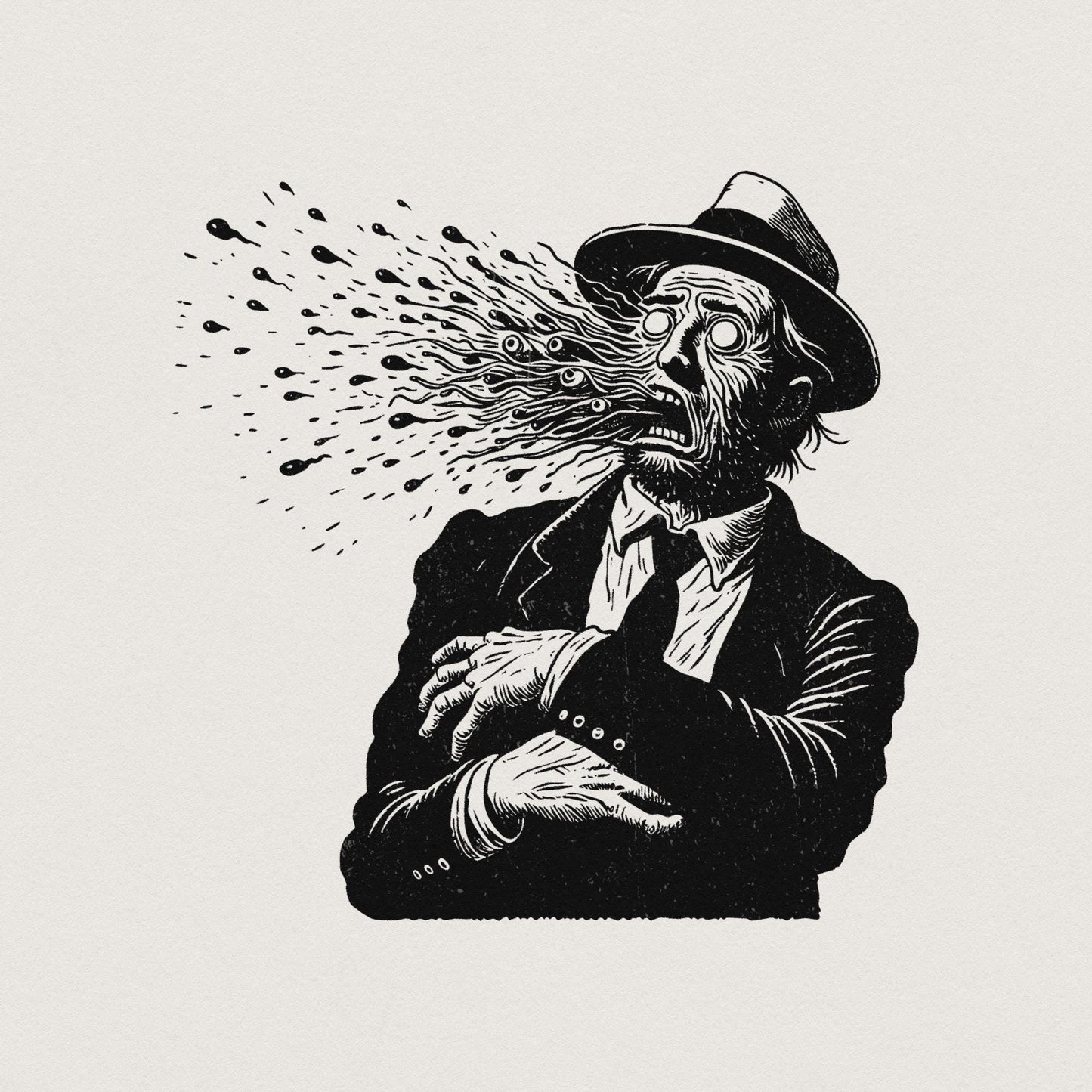 Dark Vibes PNG, Spooky Vibes - 300 DPI Design for T-Shirt