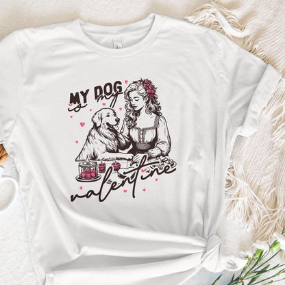 My Dog is My Valentine Png, Dog Mom Png - 300 DPI Design for T-Shirt
