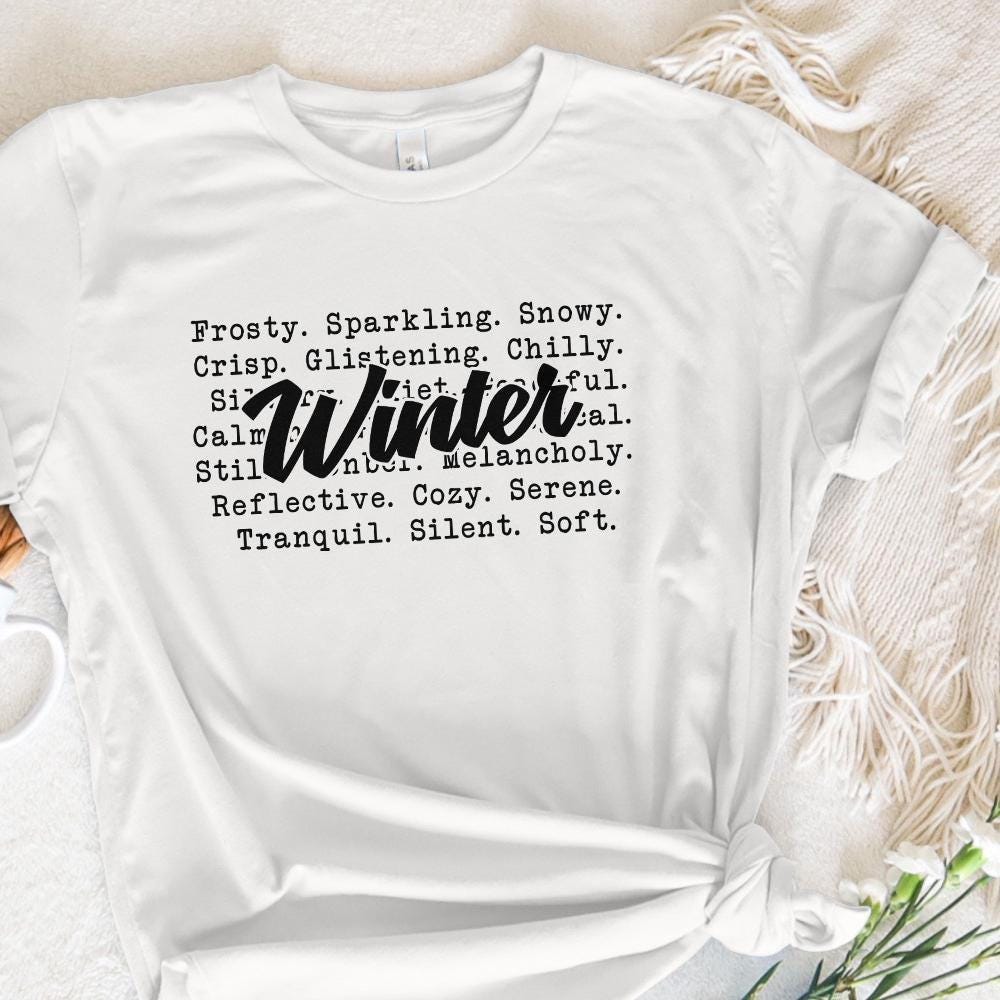 Winter Words PNG, Cozy Sweaters - 300 DPI Design for T-Shirt