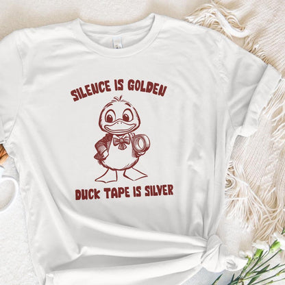 Silence is Golden Sarcastic png PNG, Duct Tape is Silver - 300 DPI Design