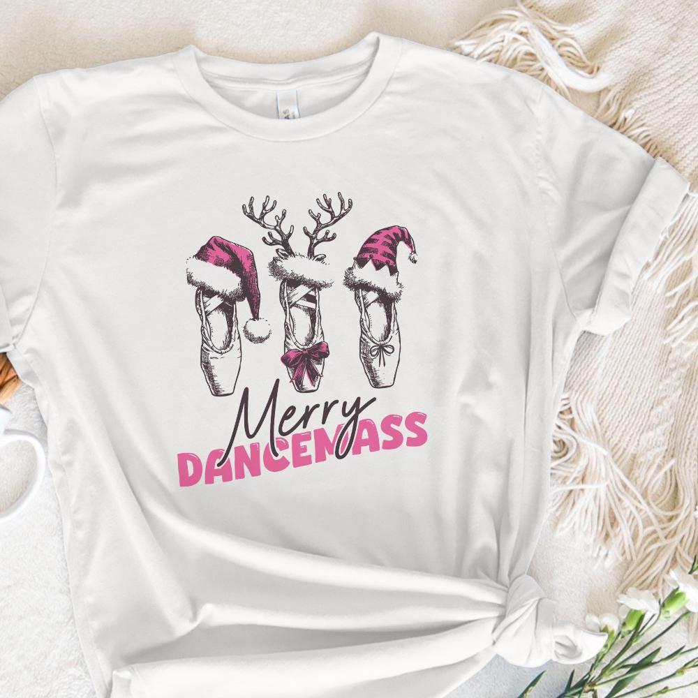 Merry Dancemas PNG, Christmas Ballet - 300 DPI Design for T-Shirt