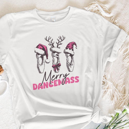 Merry Dancemas PNG, Christmas Ballet - 300 DPI Design for T-Shirt