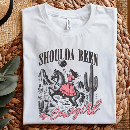 Shoulda Been Cowgirl, Western PNG - 300 DPI Design for T-Shirt