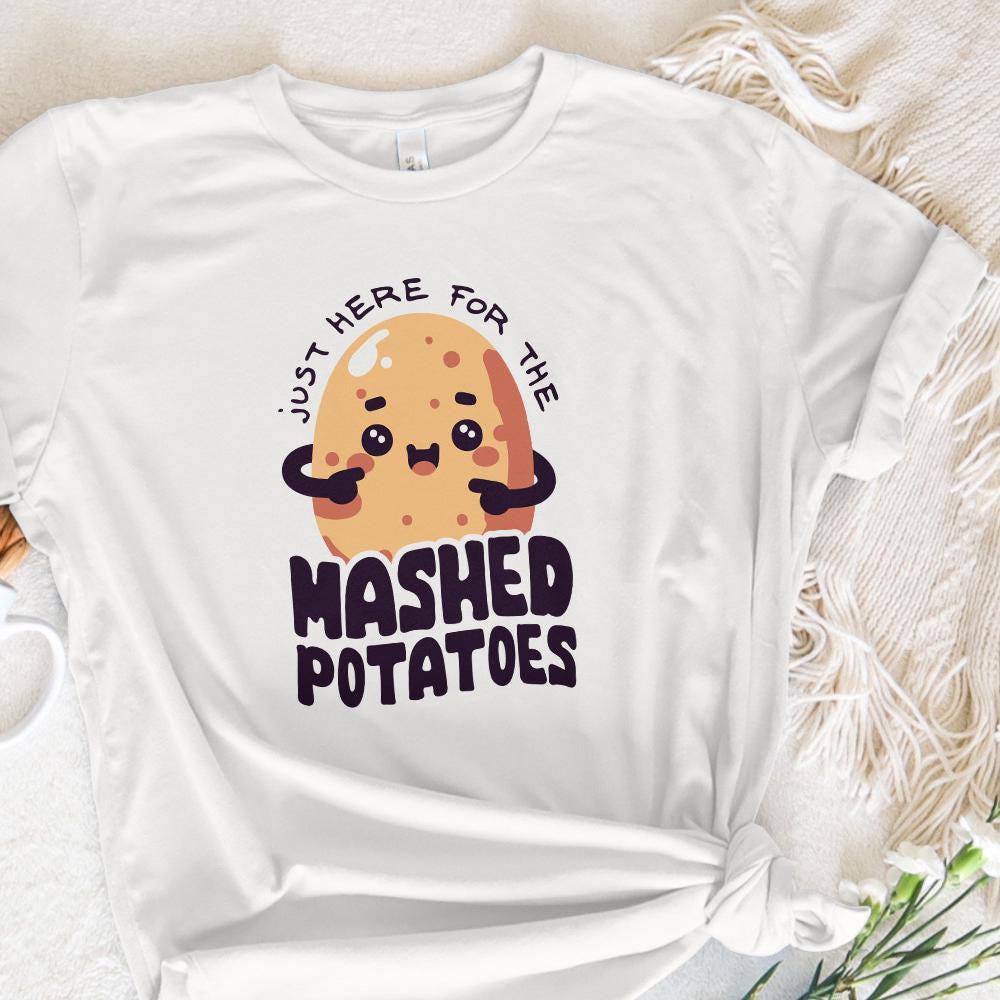 Funny Mashed Potatoes Sublimation Design, Retro Fall Vibes - 300 DPI