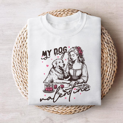 My Dog is My Valentine Png, Dog Mom Png - 300 DPI Design for T-Shirt