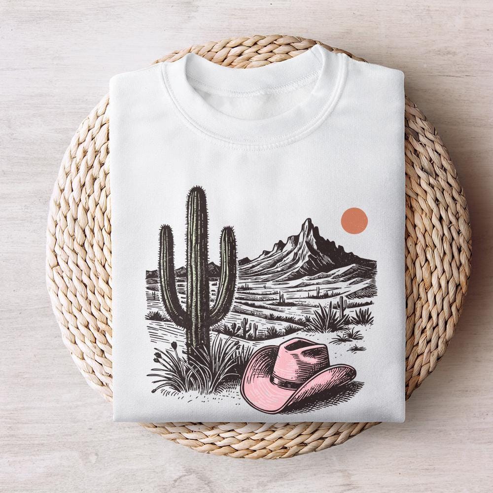 Pink Hat PNG, Western PNG Designs - 300 DPI Design for T-Shirt