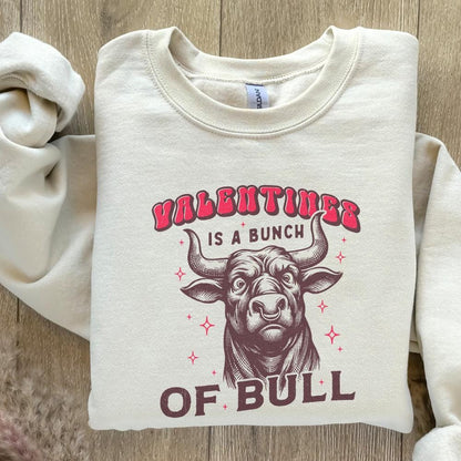 Valentines Is a Bunch of Bull PNG, Funny Valentines Design - 300 DPI