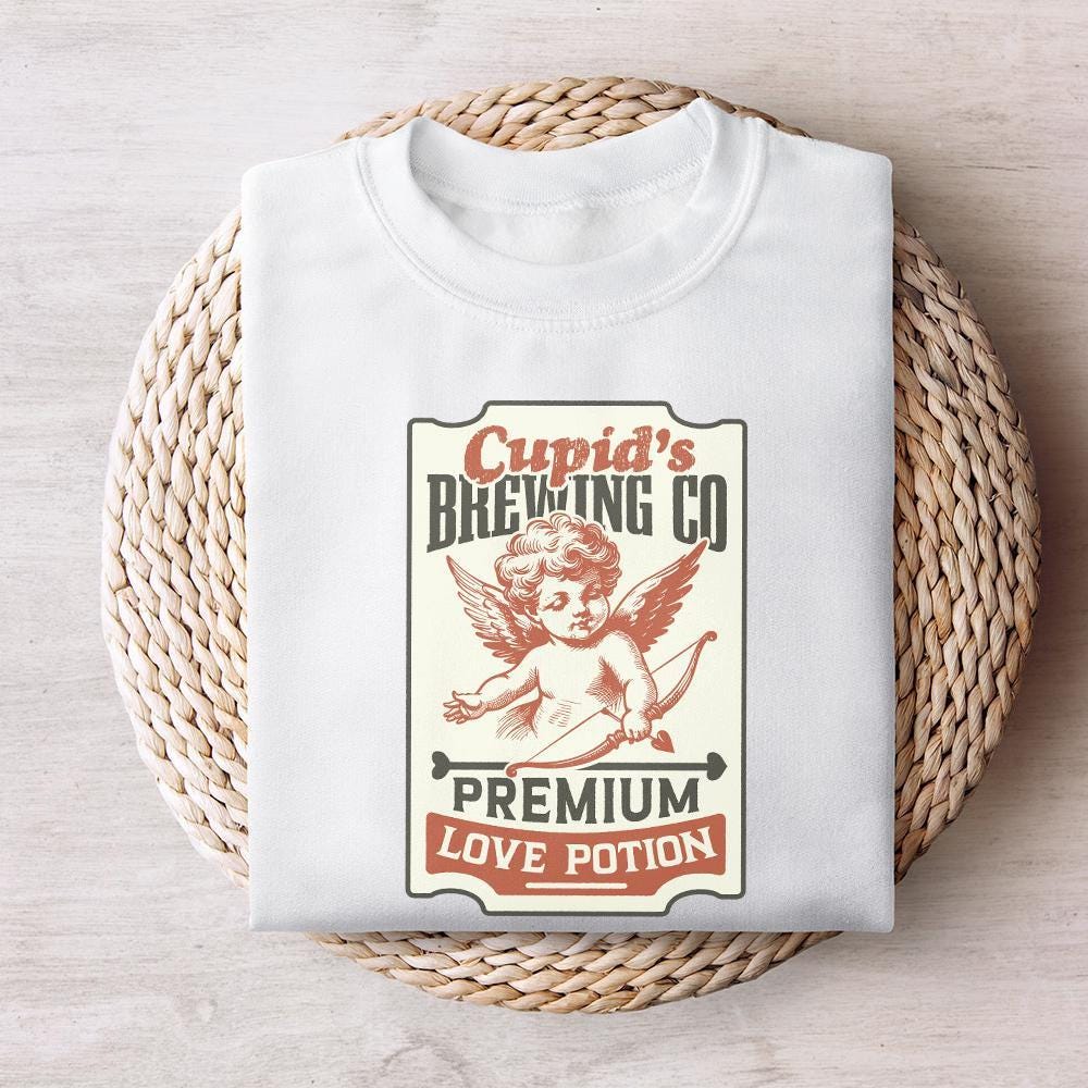 Cupid PNG, Retro Valentine Design - 300 DPI Design for T-Shirt