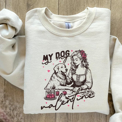 My Dog is My Valentine Png, Dog Mom Png - 300 DPI Design for T-Shirt