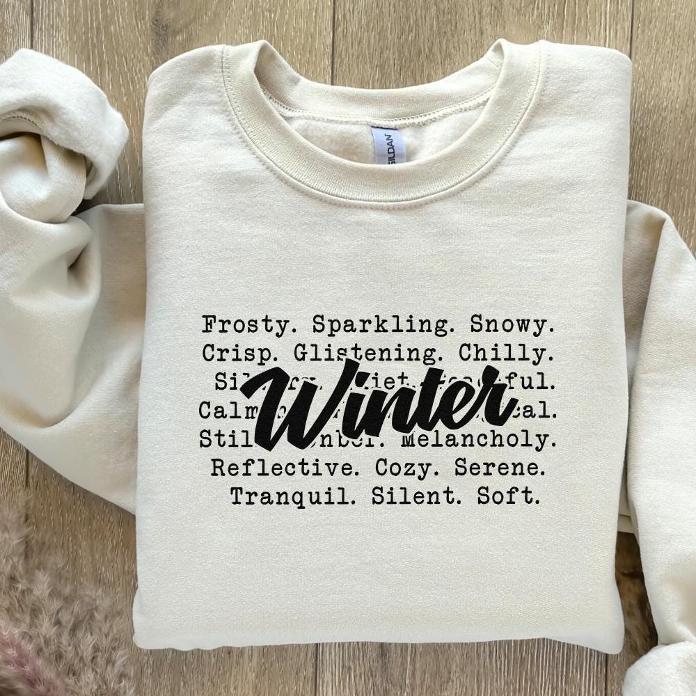 Winter Words PNG, Cozy Sweaters - 300 DPI Design for T-Shirt