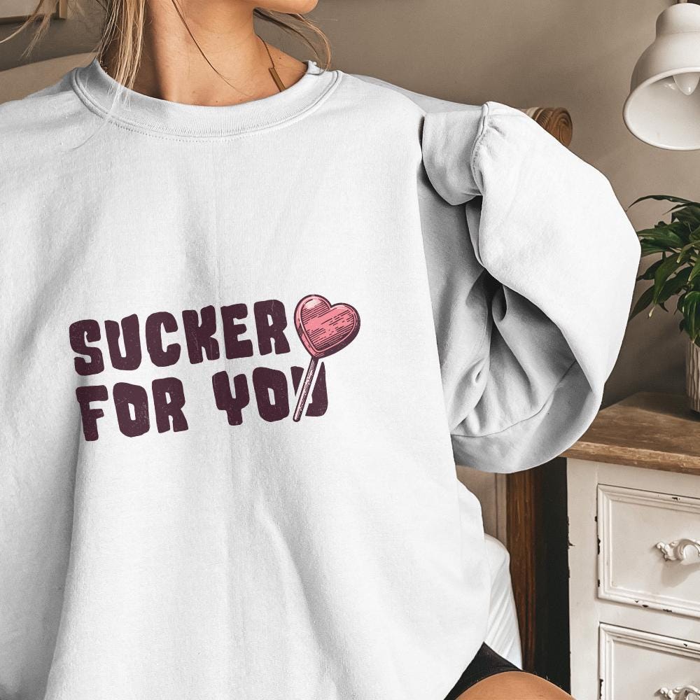 Sucker for You PNG, Valentines Day Digital Download - 300 DPI Design for