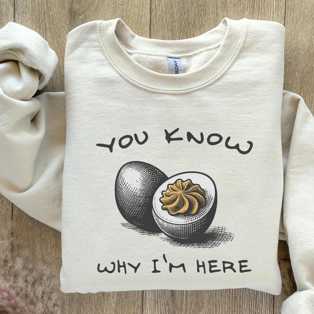 Deviled Egg PNG, Funny Thanksgiving PNG - 300 DPI Design for T-Shirt