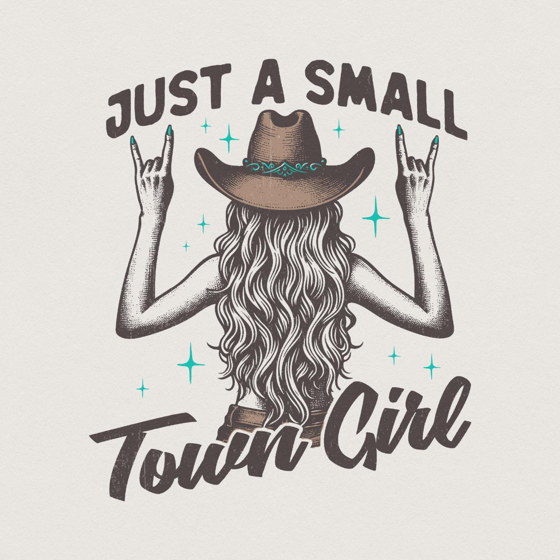 Just a Small Town Girl PNG, Small Girl png - 300 DPI Design for T-Shirt