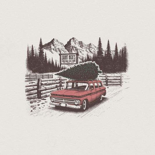 Christmas Tree Farm PNG, Sublimation - 300 DPI Design for T-Shirt