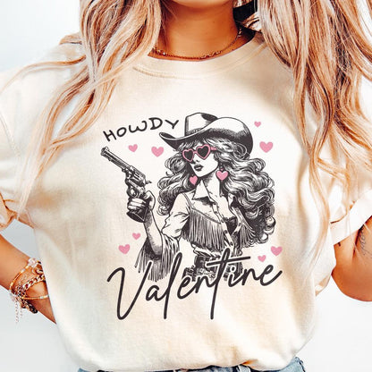 Howdy Valentine Png, Retro Valentine Png - 300 DPI Design for T-Shirt