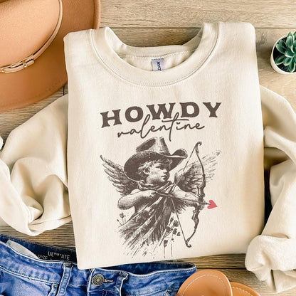 Howdy Valentine PNG, Valentines Day PNG - 300 DPI Design for T-Shirt