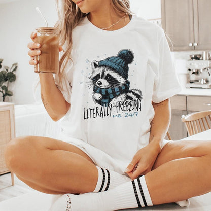 Literally Freezing PNG, Winter PNG - 300 DPI Design for T-Shirt