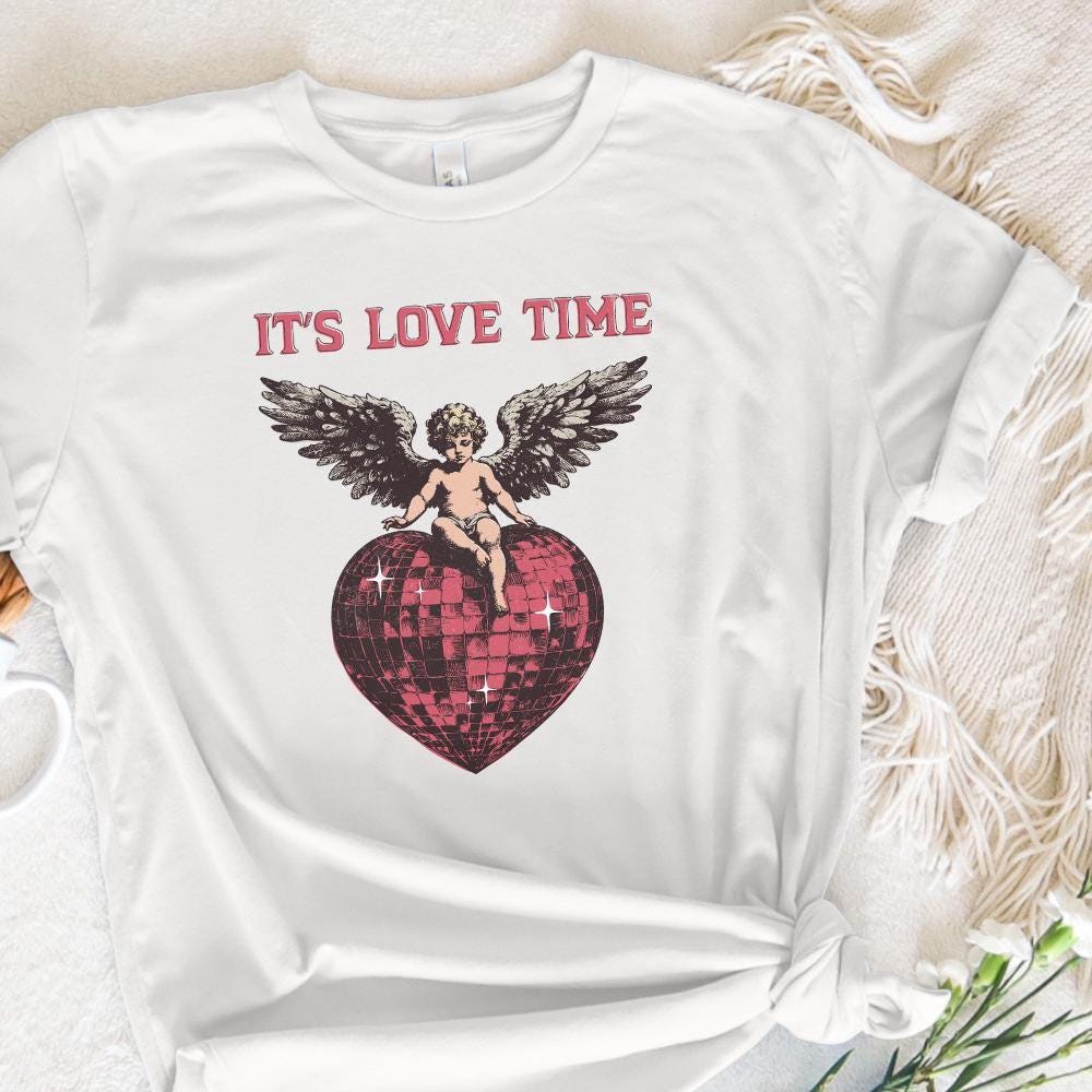 It's Love Time png, Valentine's Day Png - 300 DPI Design for T-Shirt