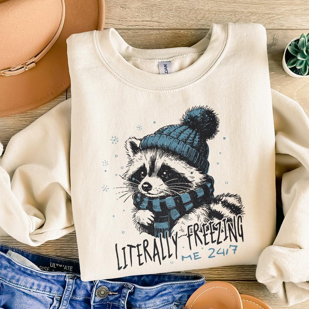 Literally Freezing PNG, Winter PNG - 300 DPI Design for T-Shirt