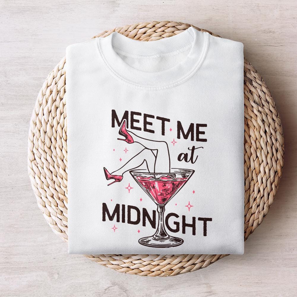 Meet Me At Midnight PNG, New Year Sublimation Design - 300 DPI Design for