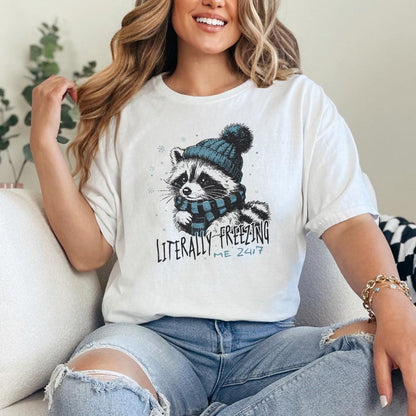 Literally Freezing PNG, Winter PNG - 300 DPI Design for T-Shirt