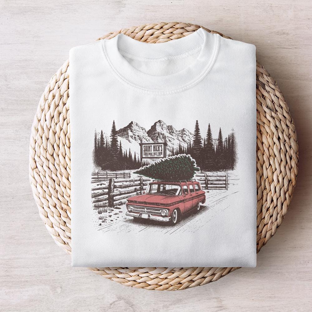 Christmas Tree Farm PNG, Sublimation - 300 DPI Design for T-Shirt