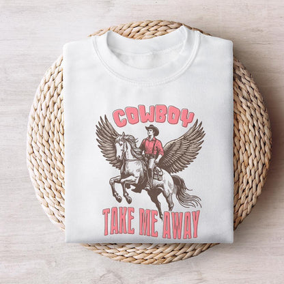 Cowboy Take me Away PNG, Country Girl Digital Download - 300 DPI Design