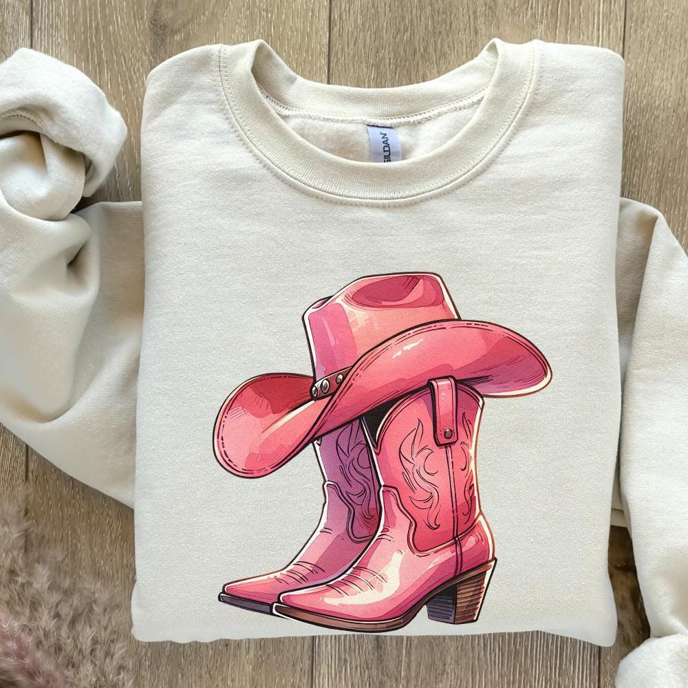 Coquette Cowgirl PNG, Western Valentine Sublimation - 300 DPI Design for