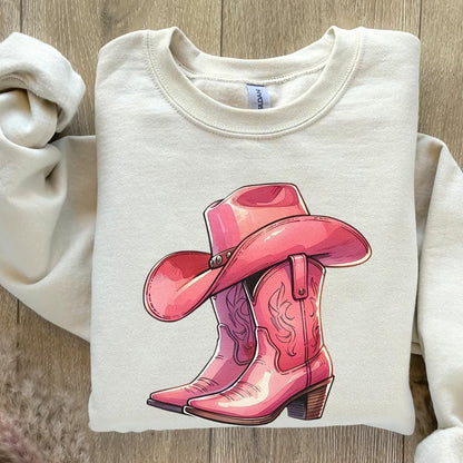 Coquette Cowgirl PNG, Western Valentine Sublimation - 300 DPI Design for