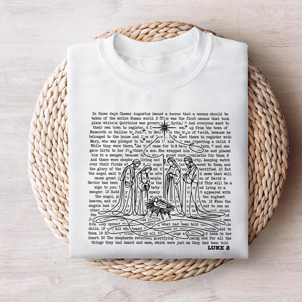 Nativity Scene png, Jesus Birth png - 300 DPI Design for T-Shirt