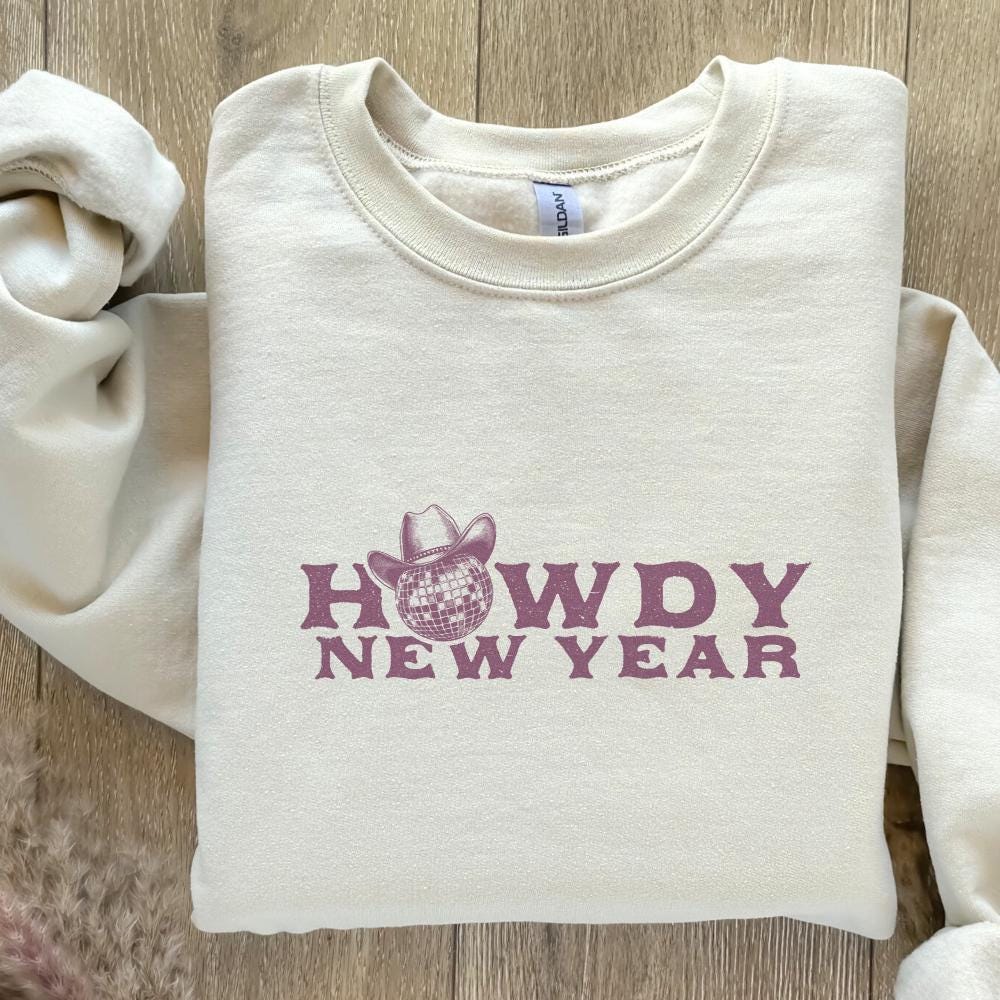 Howdy New Year Sublimation Design, 2023 Cowgirl New Year PNG - 300 DPI
