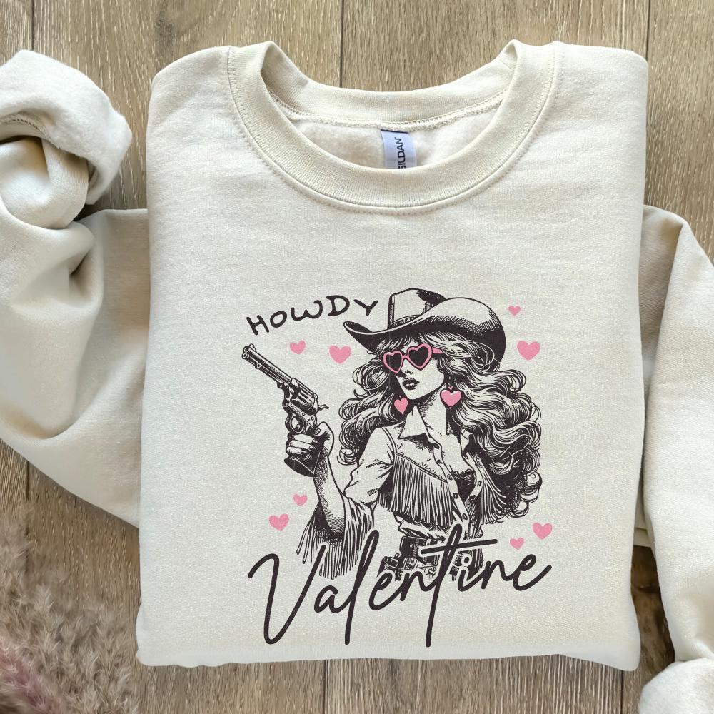Howdy Valentine Png, Retro Valentine Png - 300 DPI Design for T-Shirt