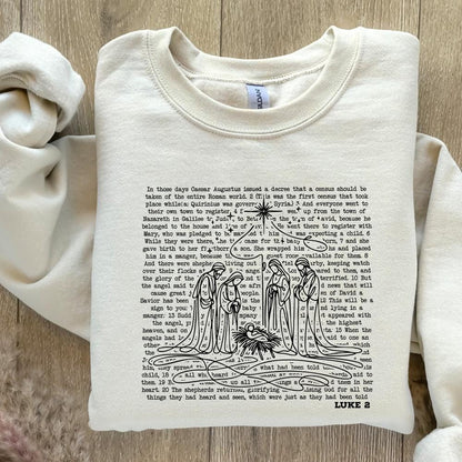 Nativity Scene png, Jesus Birth png - 300 DPI Design for T-Shirt