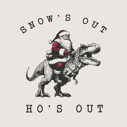 Snow's Out Ho's Out Png, Funny Santa Png - 300 DPI Design for T-Shirt