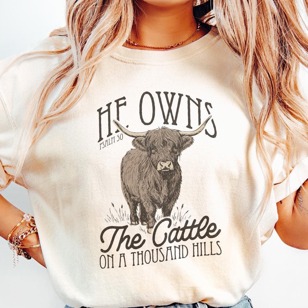 He Owns The Cattle On A Thousand Hills PNG, Christian PNG - 300 DPI