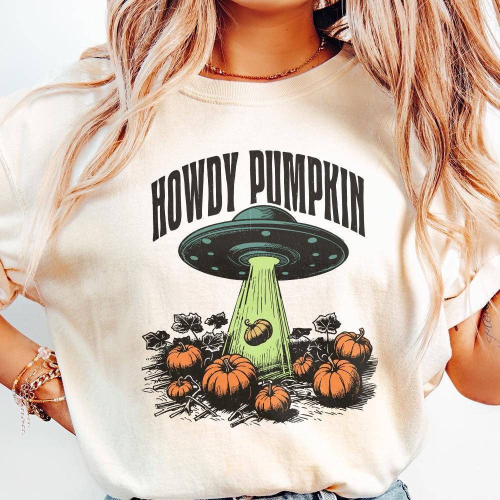 Howdy Pumpkin PNG, Western Fall png - 300 DPI Design for T-Shirt
