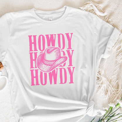 Western Cowgirl PNG, Howdy Southern Design - 300 DPI Design for T-Shirt