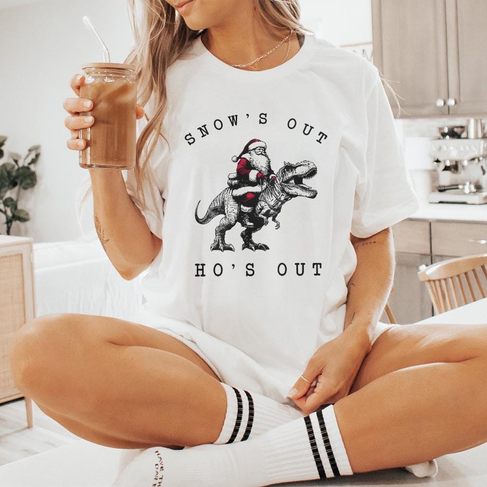 Snow's Out Ho's Out Png, Funny Santa Png - 300 DPI Design for T-Shirt