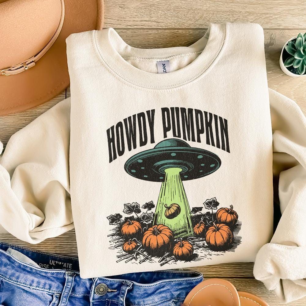 Howdy Pumpkin PNG, Western Fall png - 300 DPI Design for T-Shirt
