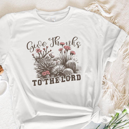 Give Thanks to Lord PNG, Western Thanksgiving PNG - 300 DPI Design for