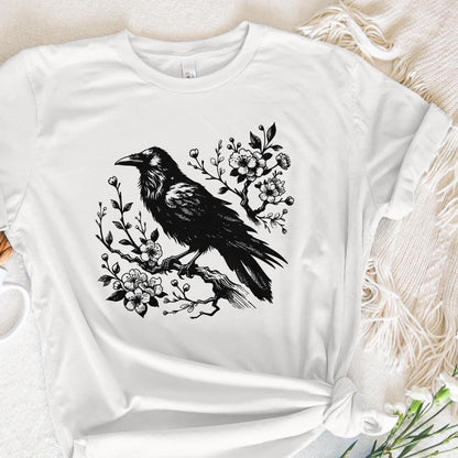 Raven Clipart PNG, Gothic Art Illustration - 300 DPI Design for T-Shirt