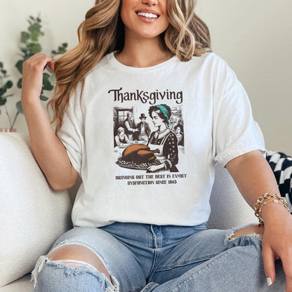 Funny Thanksgiving Family Dysfunctional png, Vintage Thanksgiving PNG -