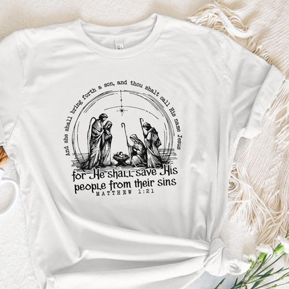 Christian Christmas PNG, Nativity Scene - 300 DPI Design for T-Shirt