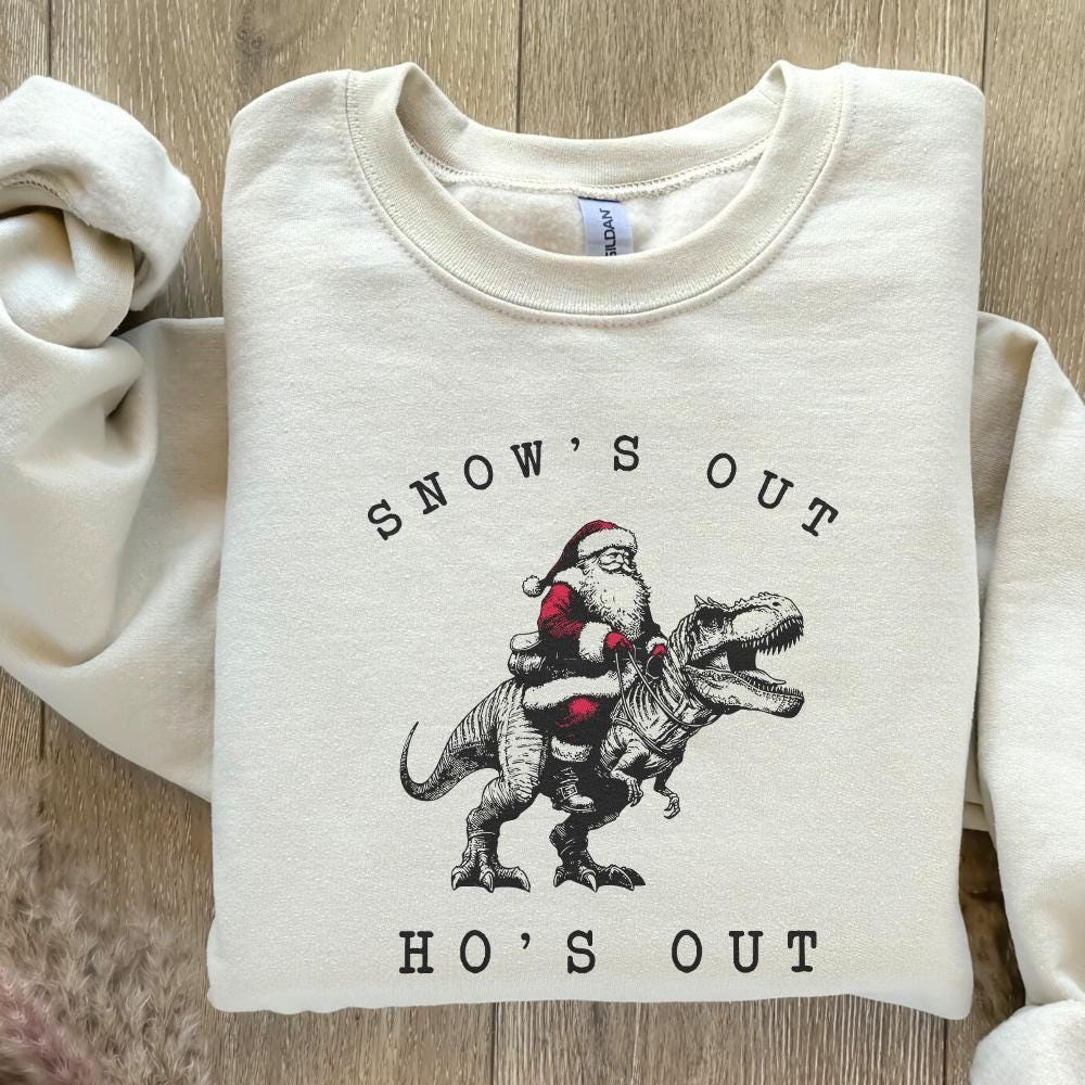 Snow's Out Ho's Out Png, Funny Santa Png - 300 DPI Design for T-Shirt